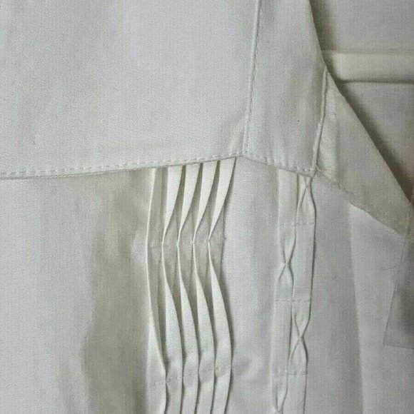 Vintage Dressbarn Women's White Blouse Pleated 1X - Picture 7 of 12
